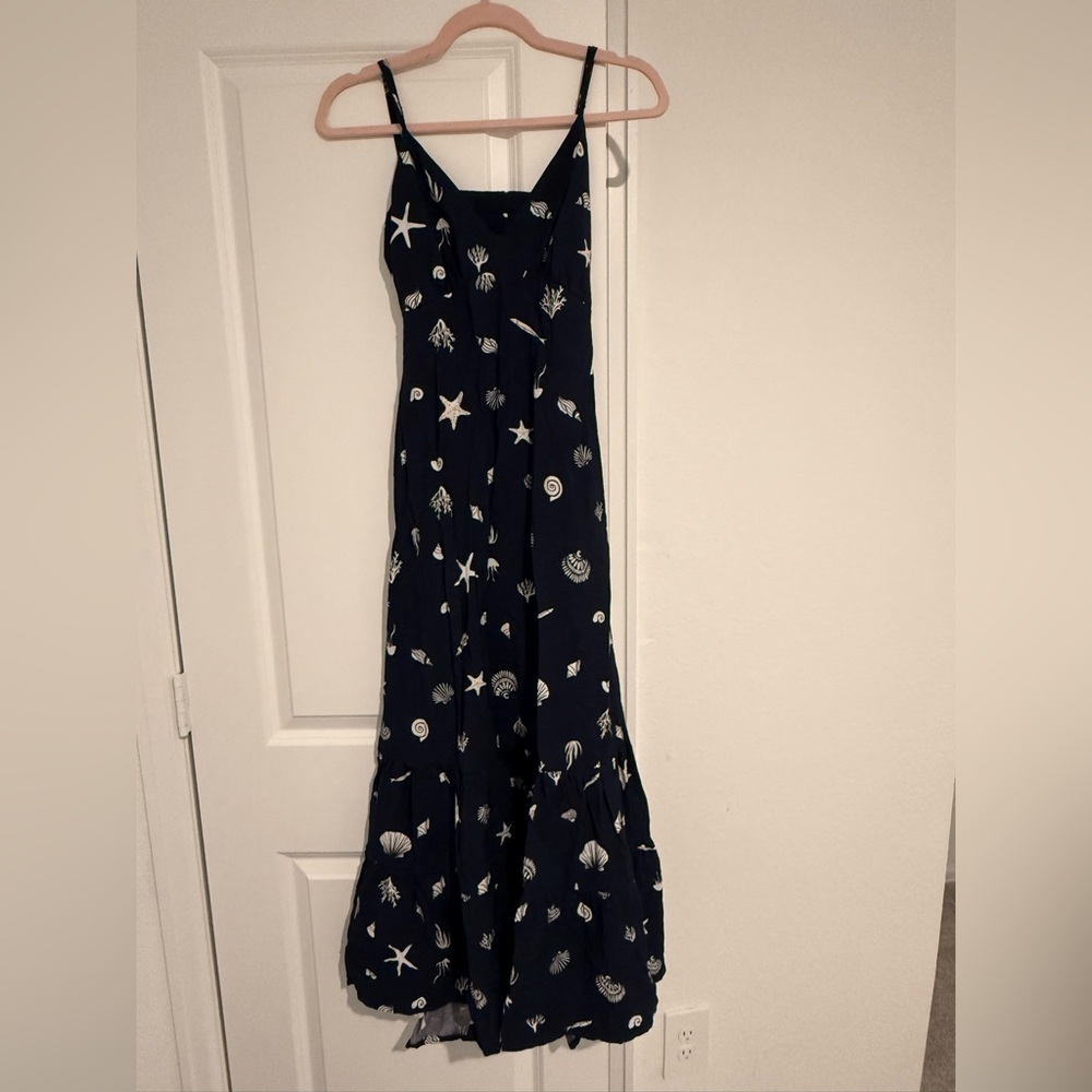 Navy Blue Kids One Piece with Sea Life Print